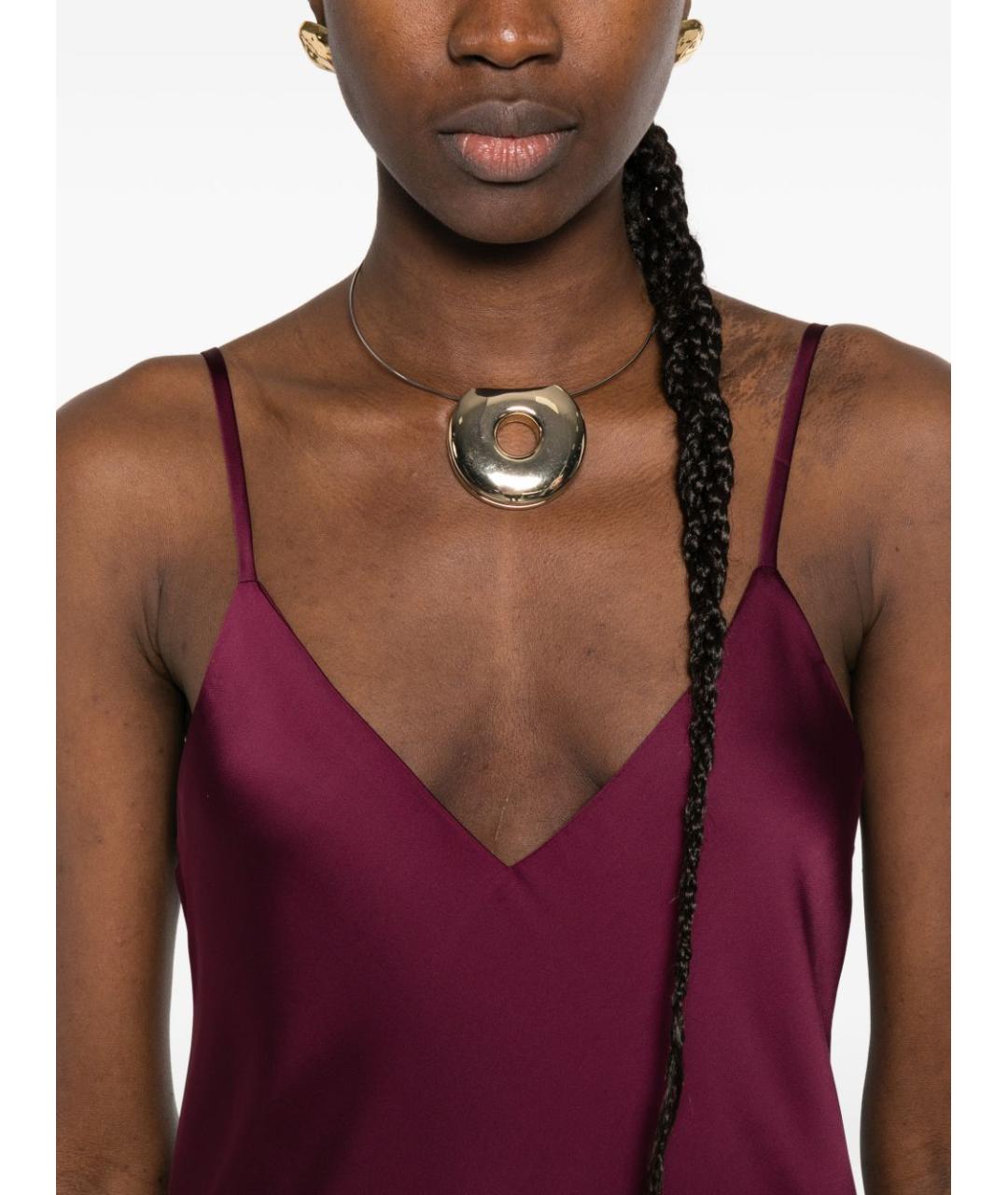 NORMA KAMALI Фиолетовое полиэстеровое повседневное платье, фото 4