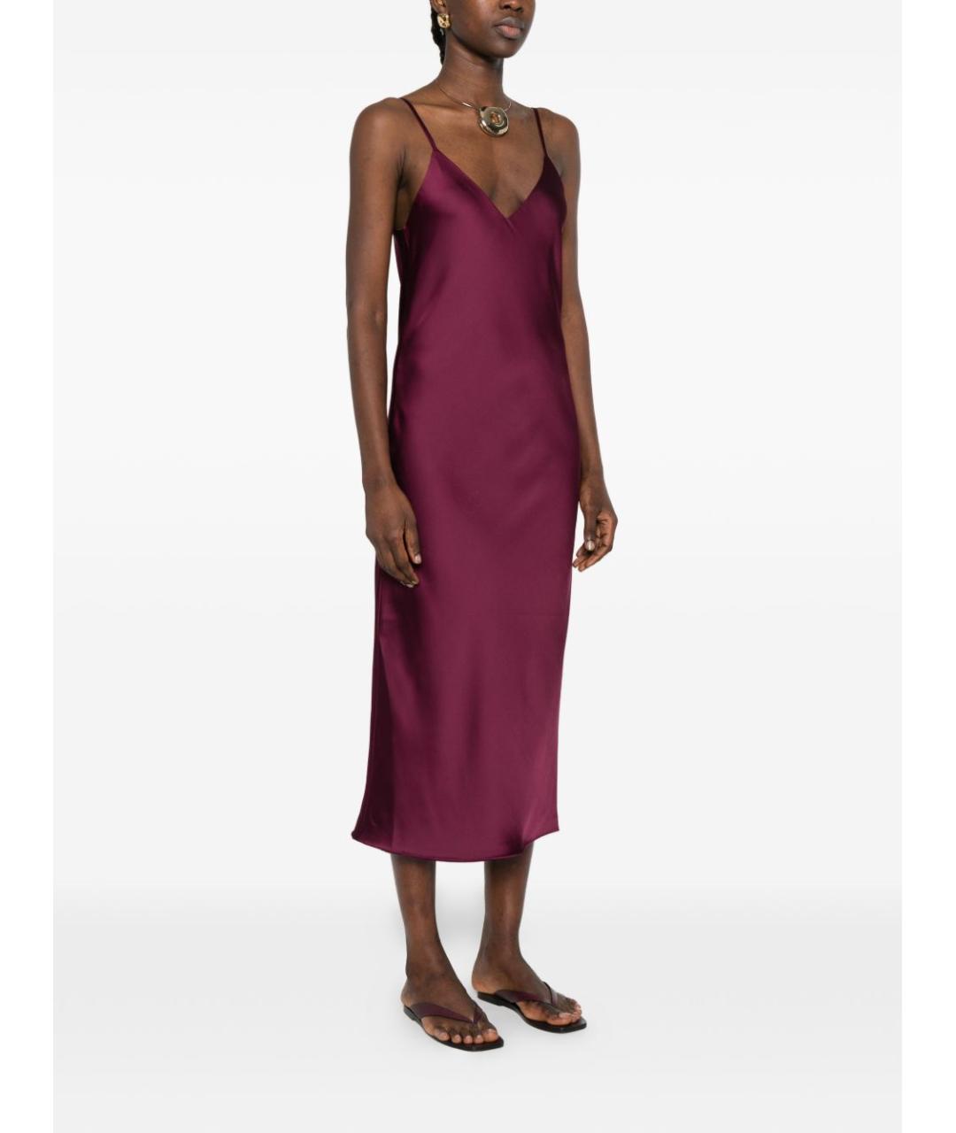 NORMA KAMALI Фиолетовое полиэстеровое повседневное платье, фото 2