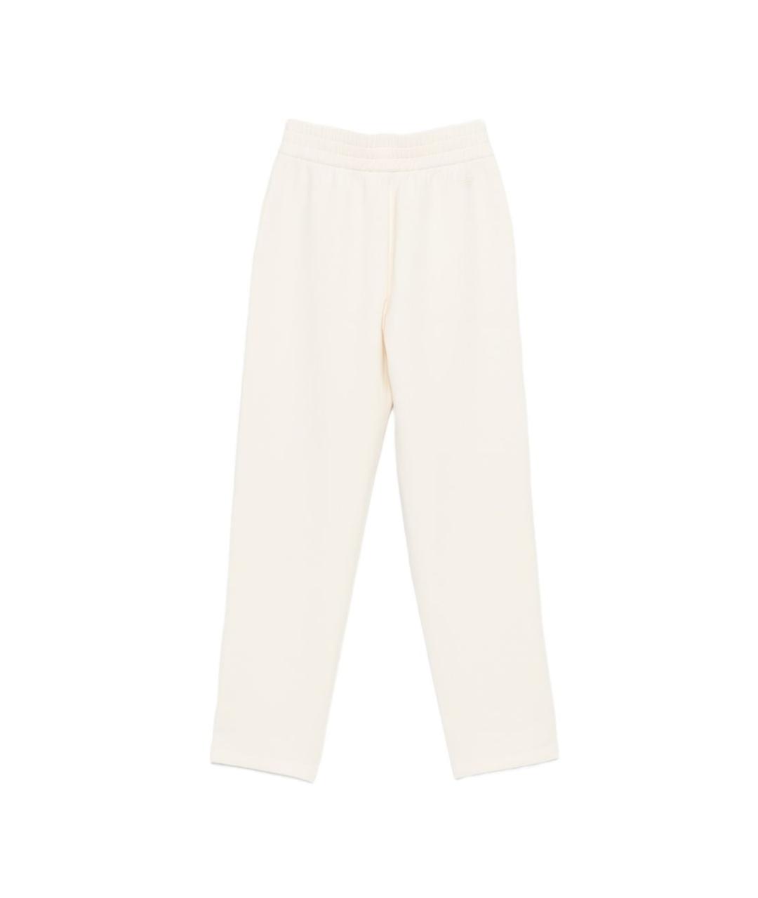 EMPORIO ARMANI Бежевые хлопковые прямые брюки, фото 2