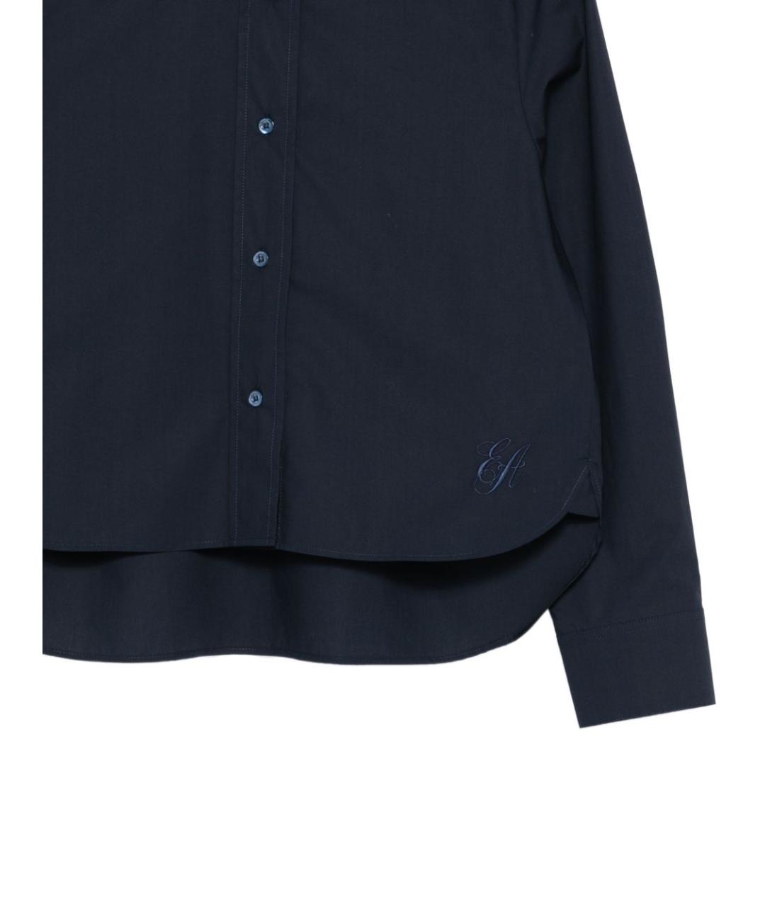 EMPORIO ARMANI Темно-синяя хлопковая рубашка, фото 2