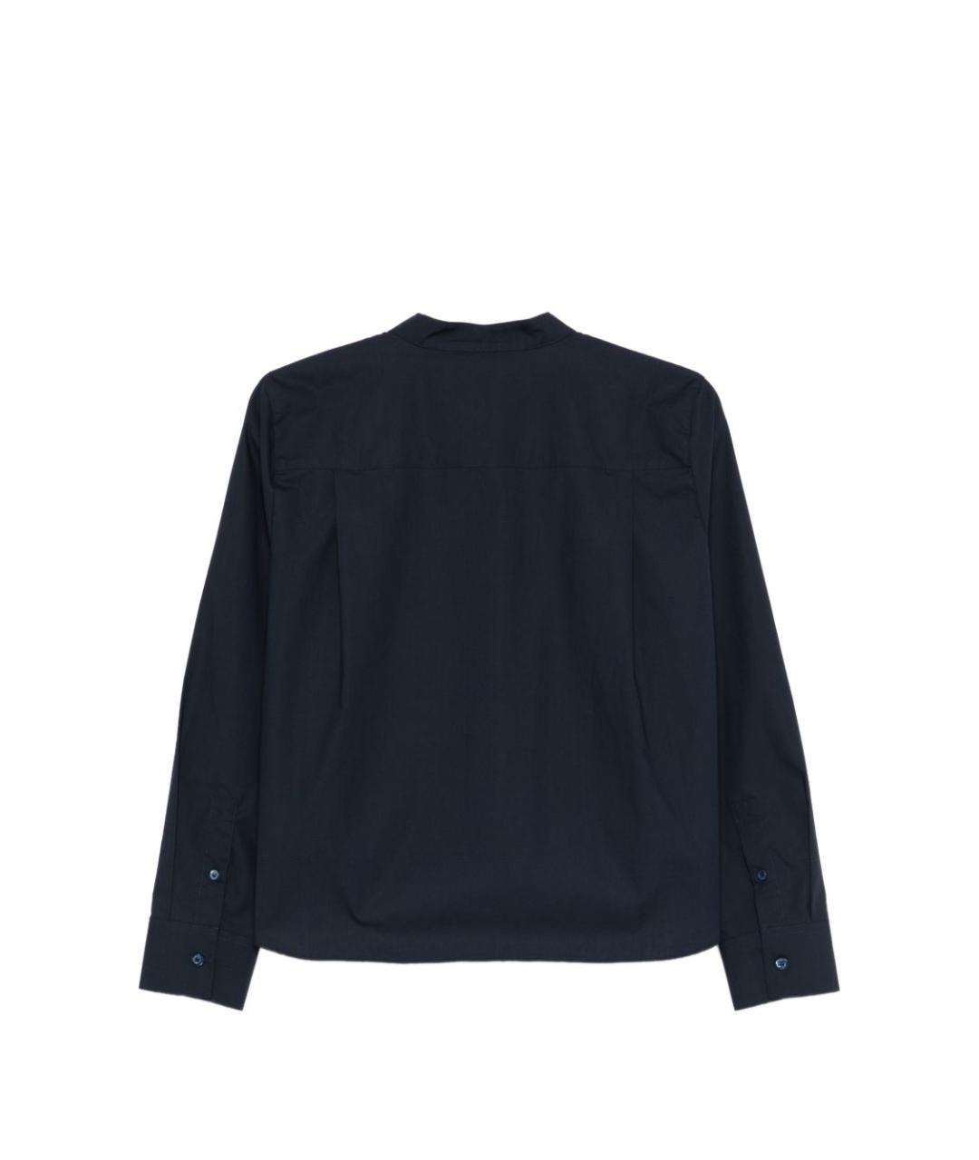 EMPORIO ARMANI Темно-синяя хлопковая рубашка, фото 3