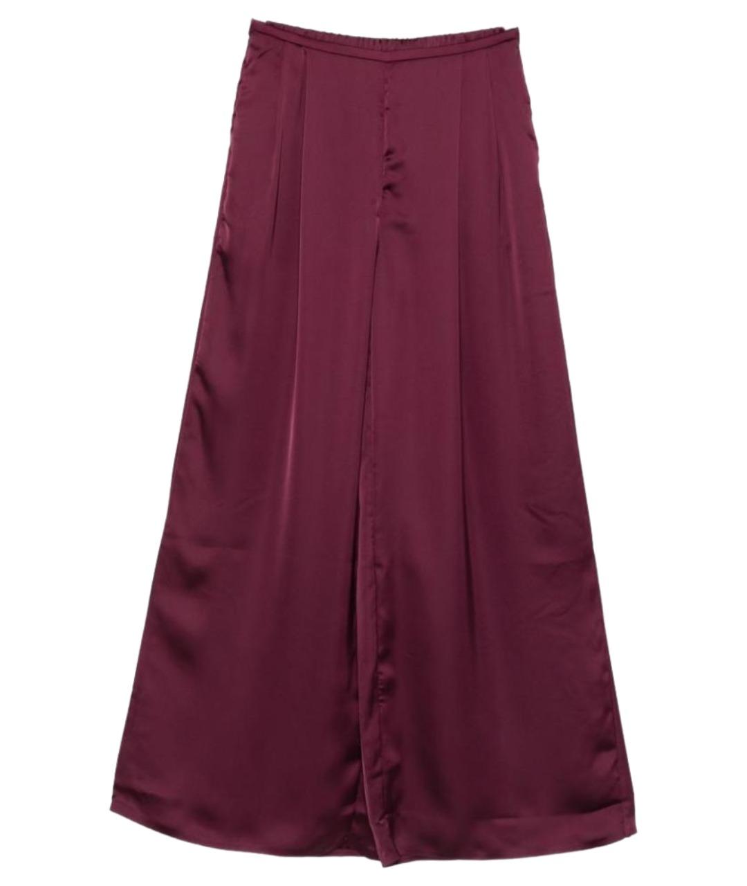 NORMA KAMALI Фиолетовые полиэстеровые брюки широкие, фото 1