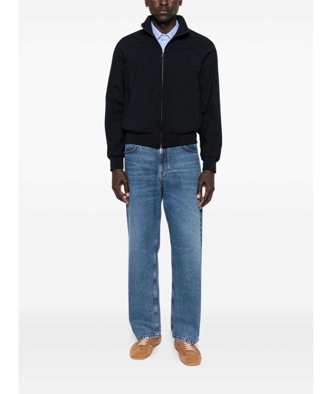 EMPORIO ARMANI Голубая льняная кэжуал рубашка, фото 2