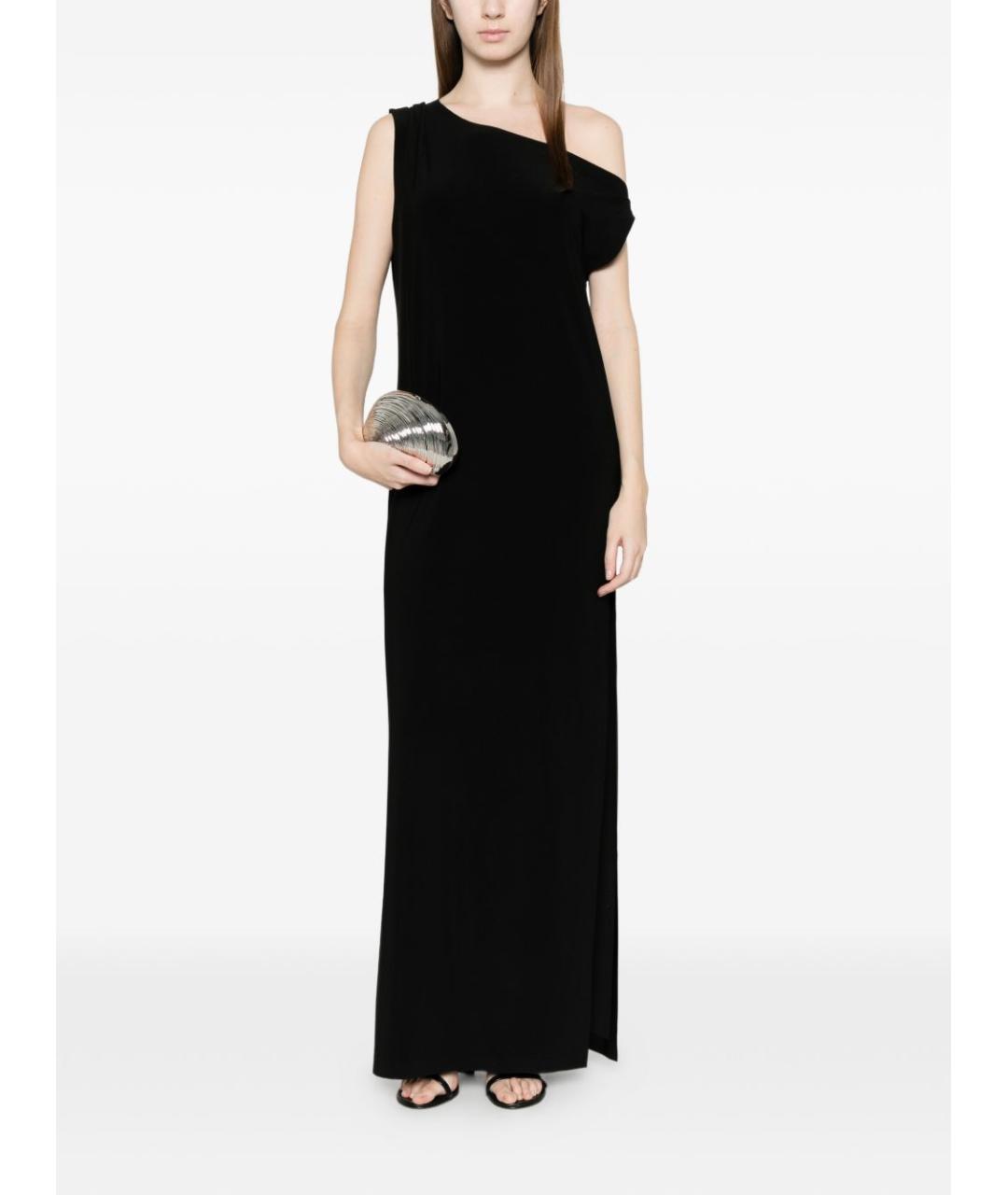 NORMA KAMALI Черное полиэстеровое вечернее платье, фото 4