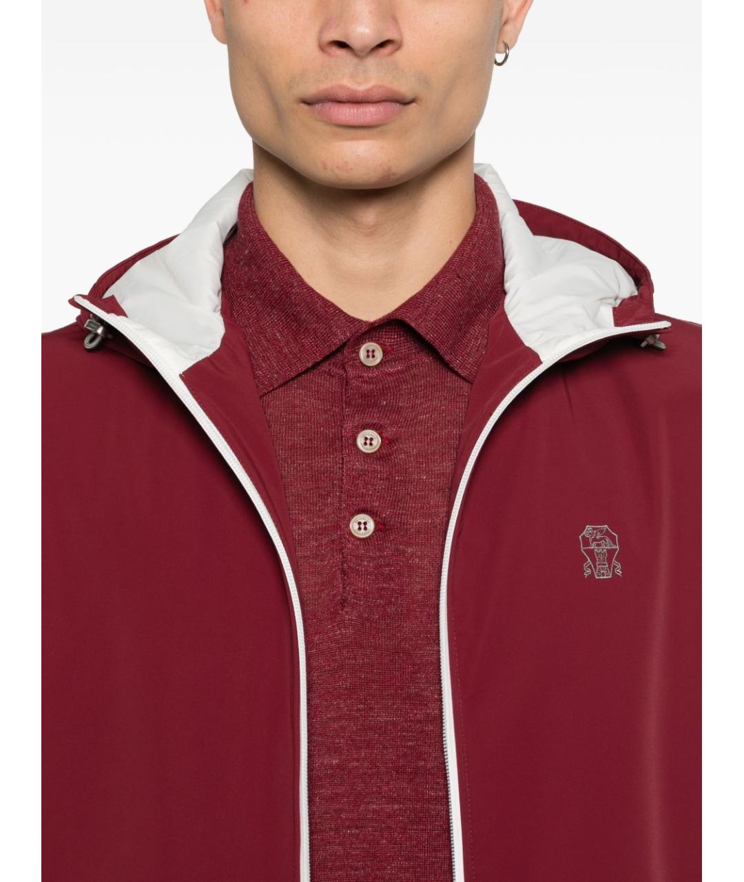 BRUNELLO CUCINELLI Красный полиамидовый жилет, фото 5