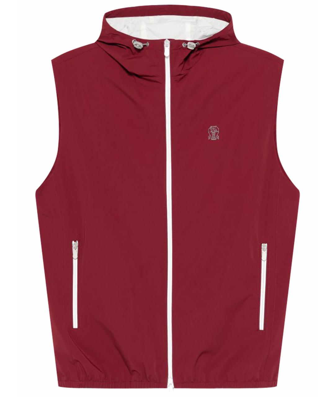 BRUNELLO CUCINELLI Красный полиамидовый жилет, фото 1