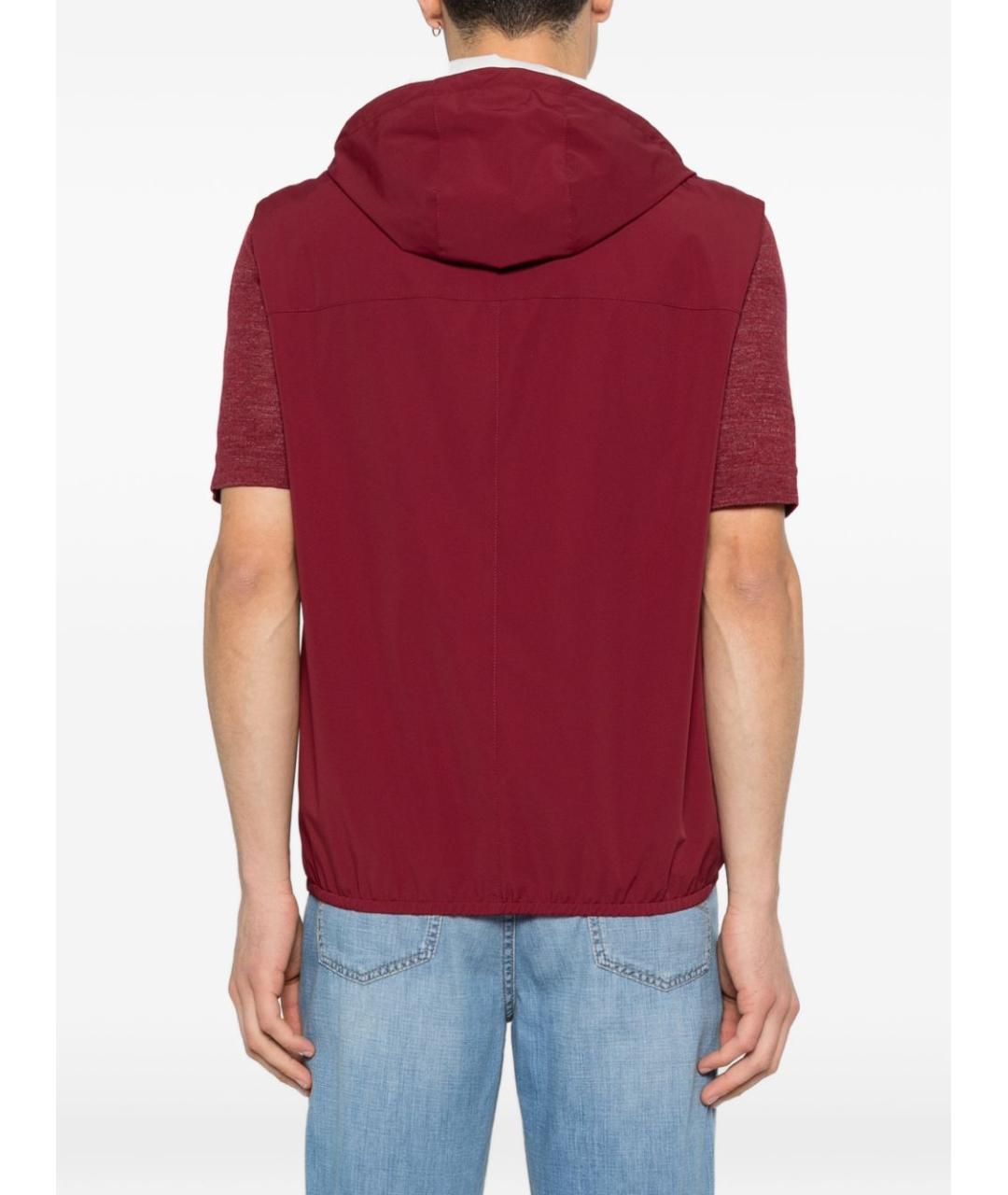 BRUNELLO CUCINELLI Красный полиамидовый жилет, фото 3