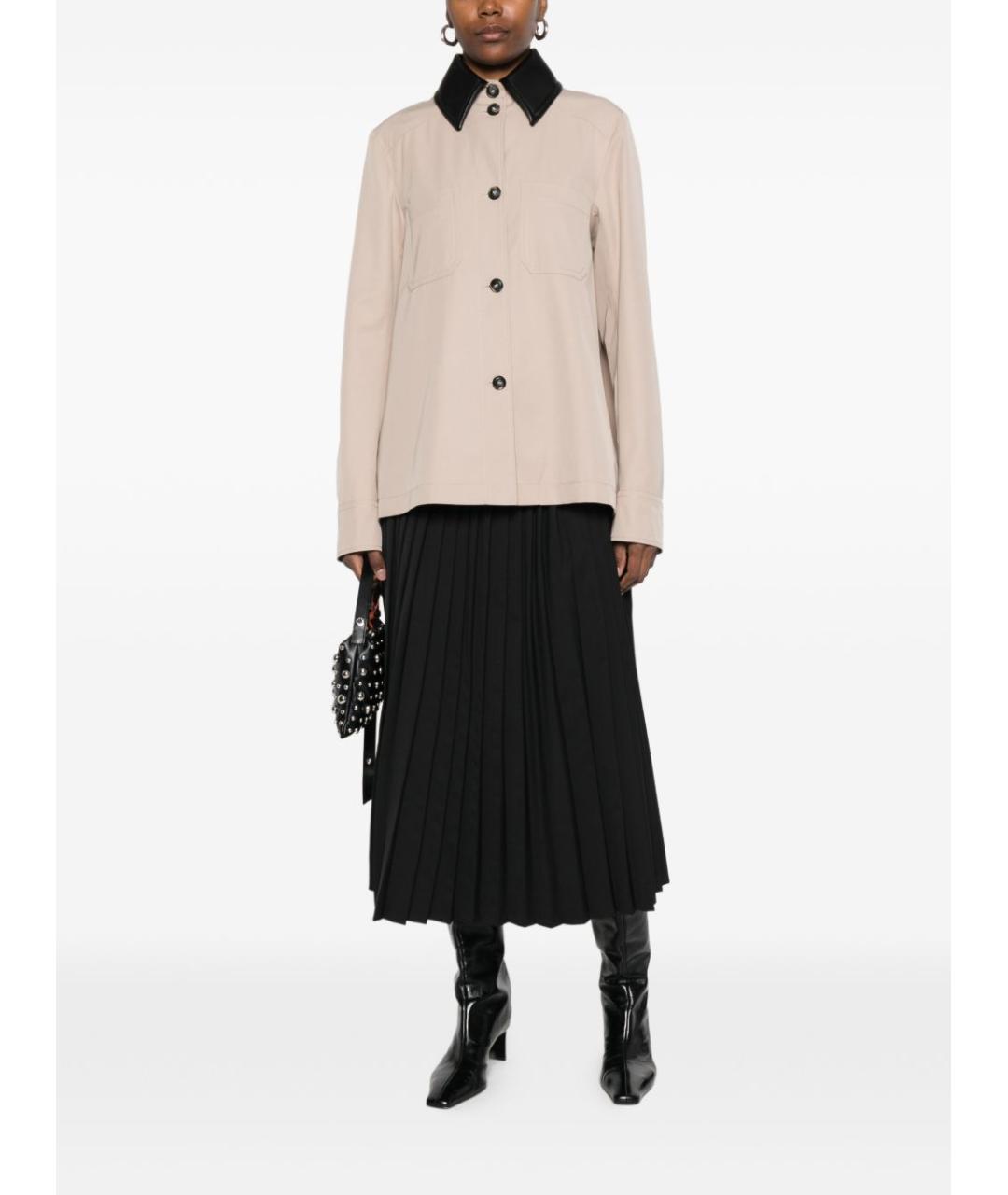 SPORTMAX Бежевая хлопковая куртка, фото 4