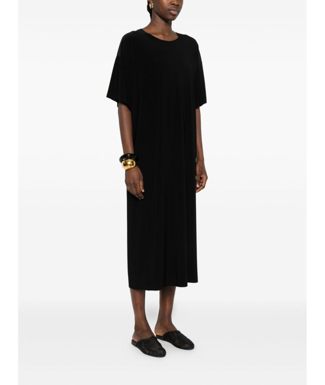 NORMA KAMALI Черное полиэстеровое повседневное платье, фото 2