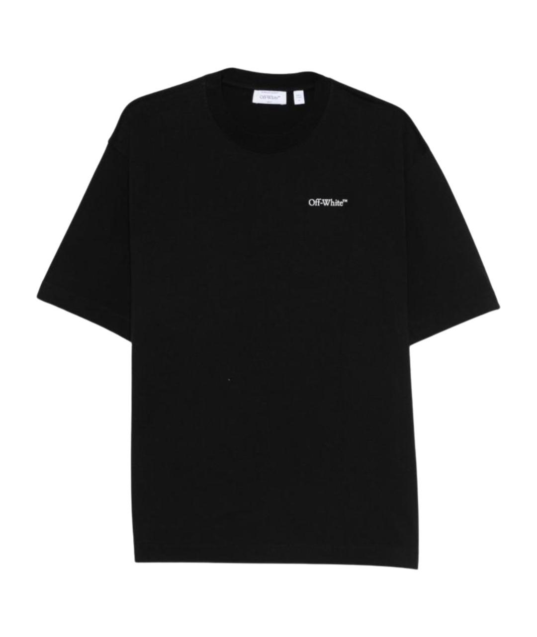 OFF-WHITE Черная хлопковая футболка, фото 1