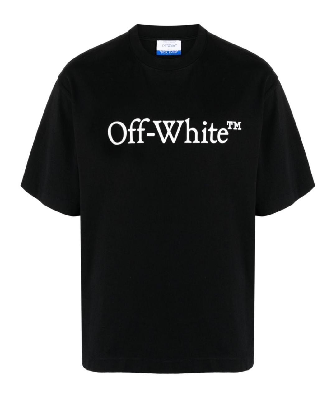 OFF-WHITE Черная хлопковая футболка, фото 1