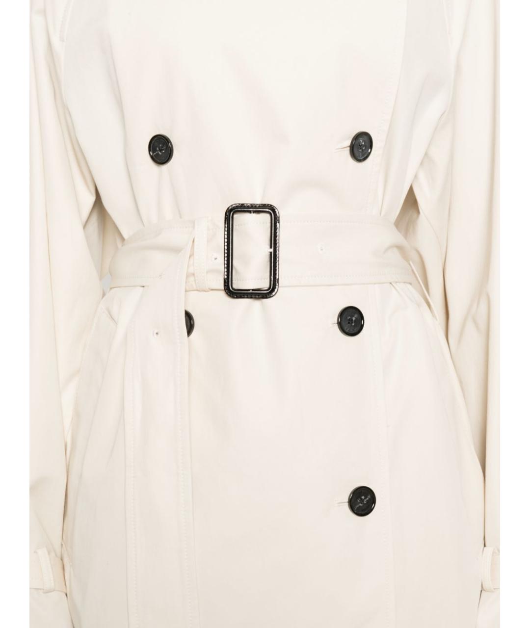TOTEME Белый хлопковый тренч/плащ, фото 3