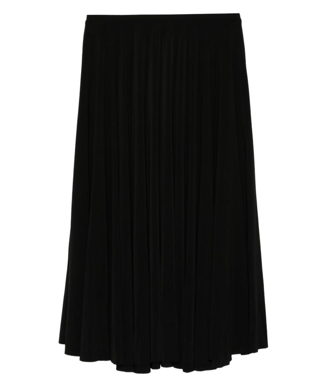 NORMA KAMALI Черная полиэстеровая юбка миди, фото 1