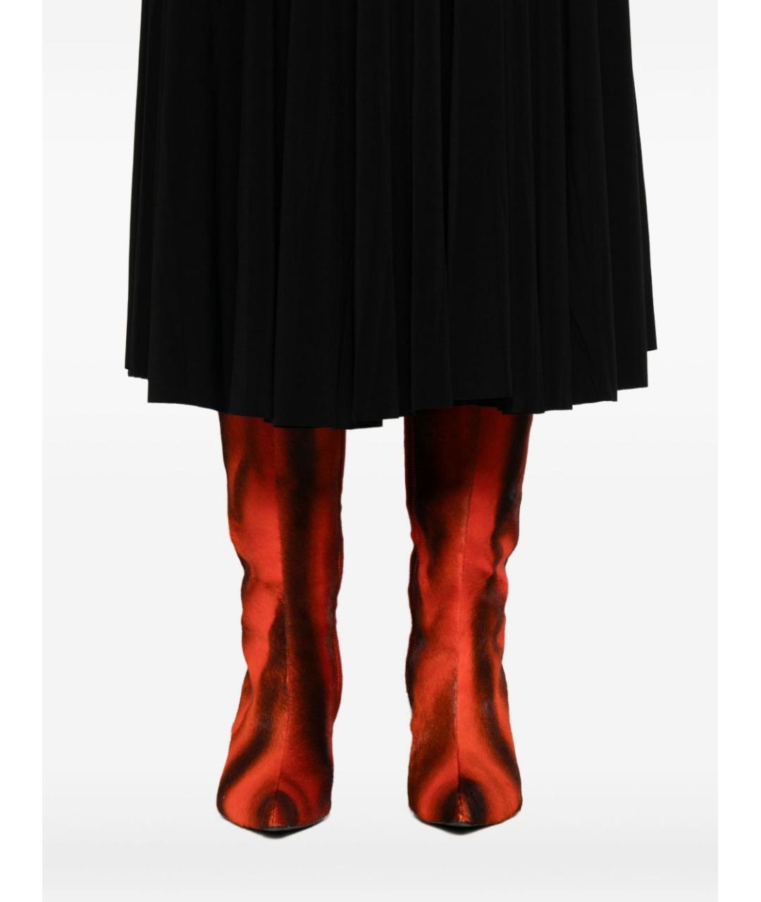 NORMA KAMALI Черная полиэстеровая юбка миди, фото 5