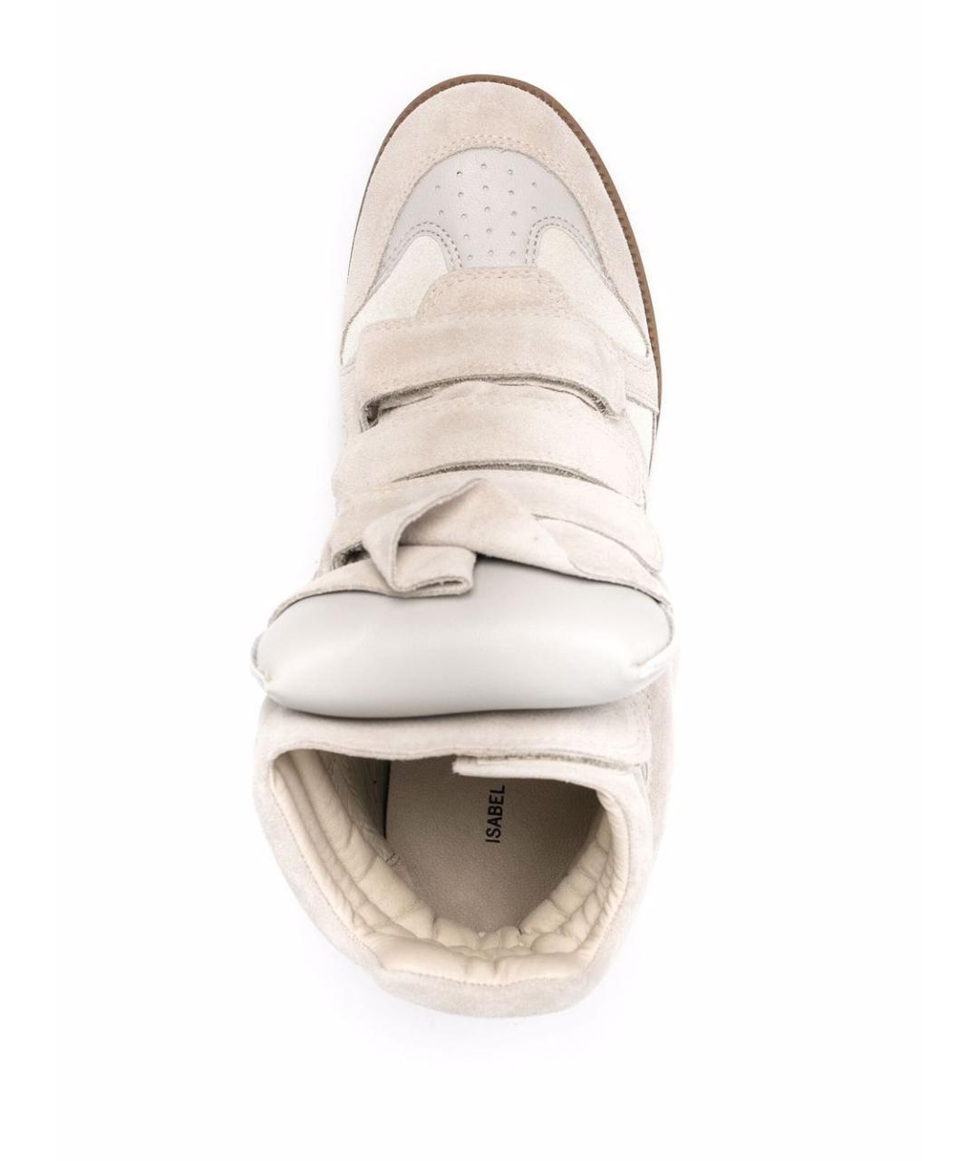 ISABEL MARANT Бежевые замшевые кроссовки, фото 2