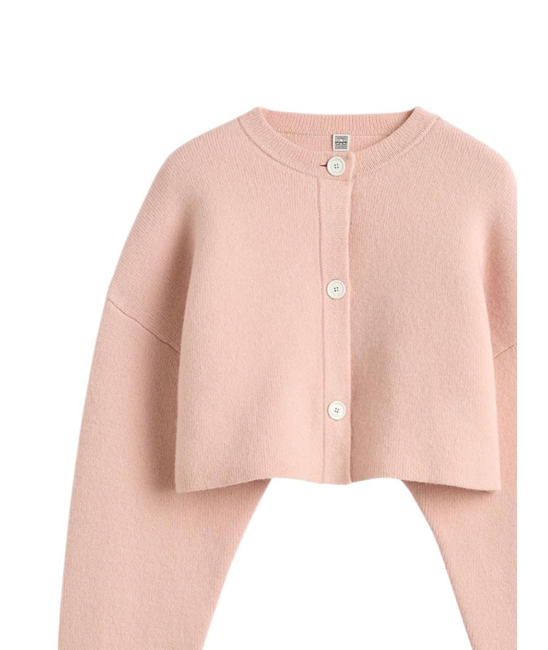 TOTEME Розовый шерстяной кардиган, фото 2