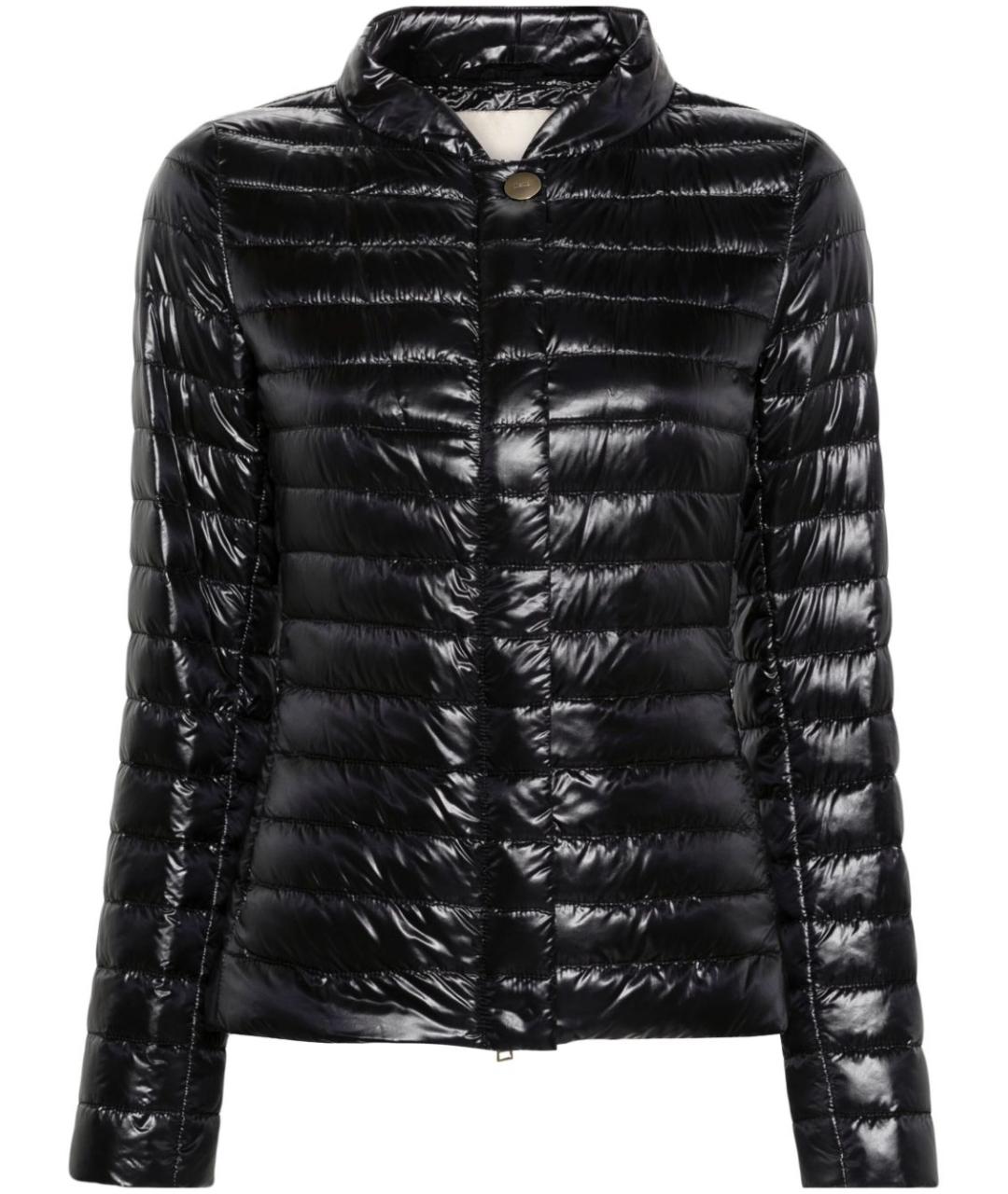 HERNO Черный полиамидовый пуховик, фото 1