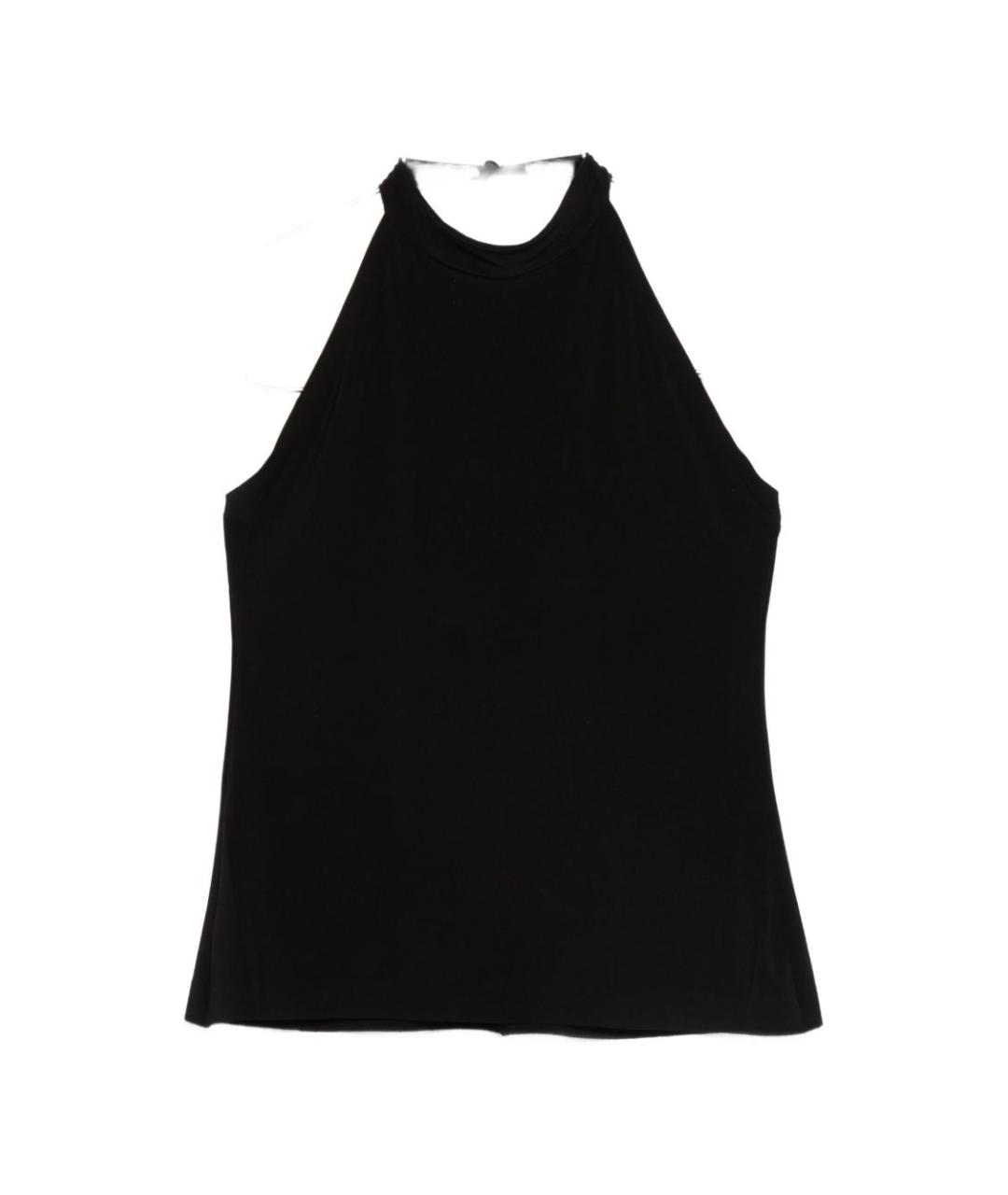 NORMA KAMALI Черная полиэстеровая майка, фото 1