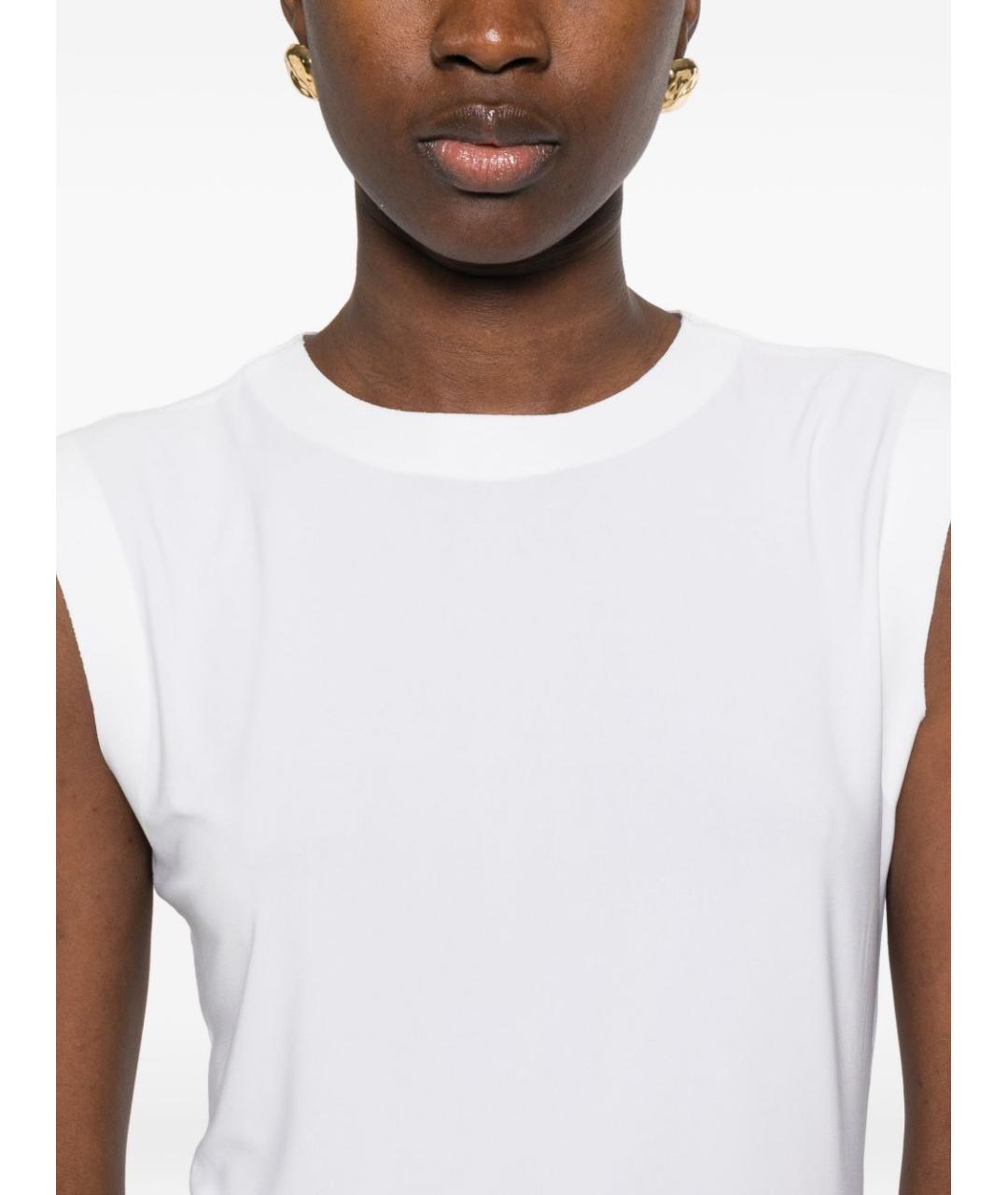 NORMA KAMALI Белая полиэстеровая майка, фото 2