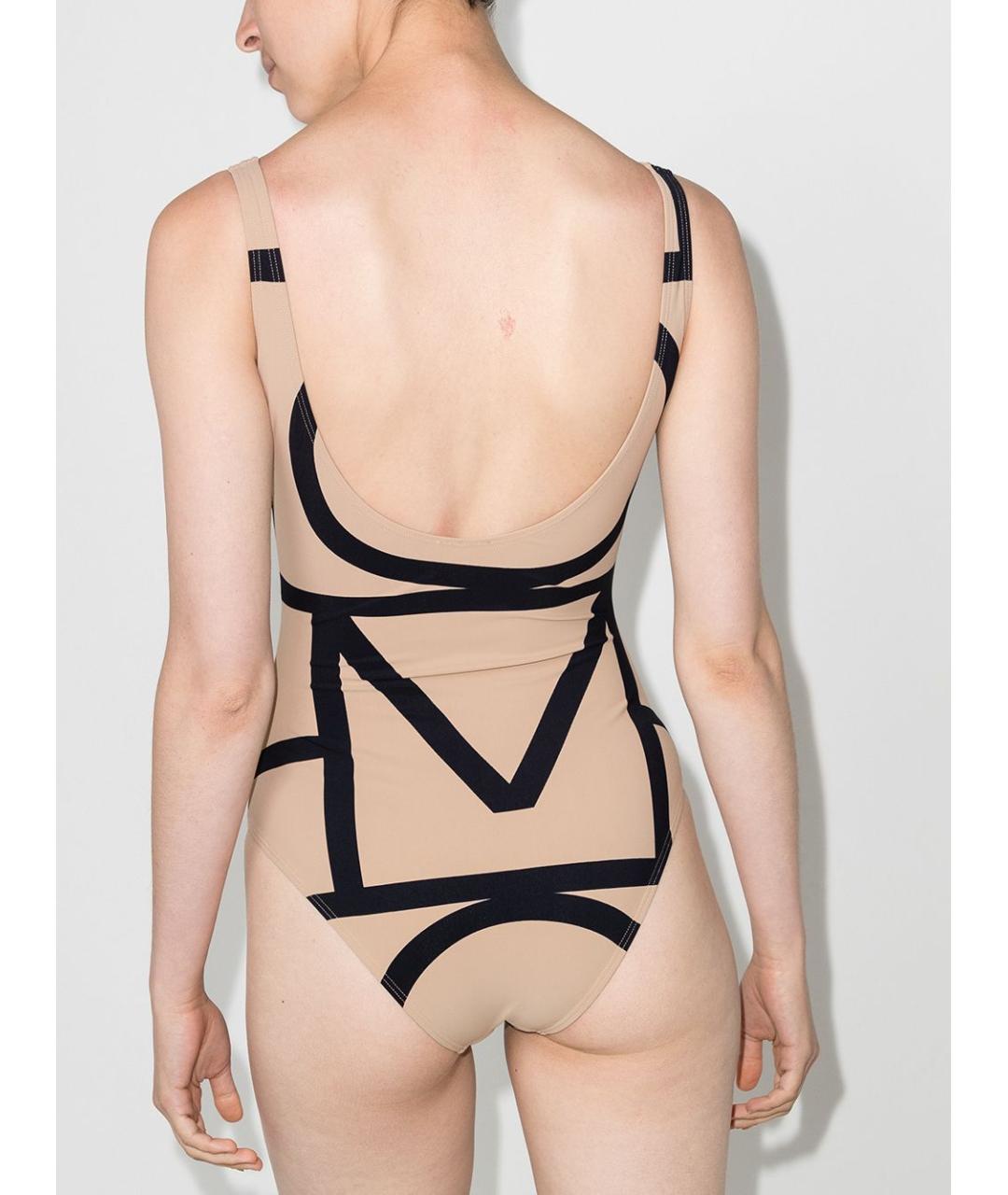 TOTEME Бежевый полиамидовый купальник, фото 3