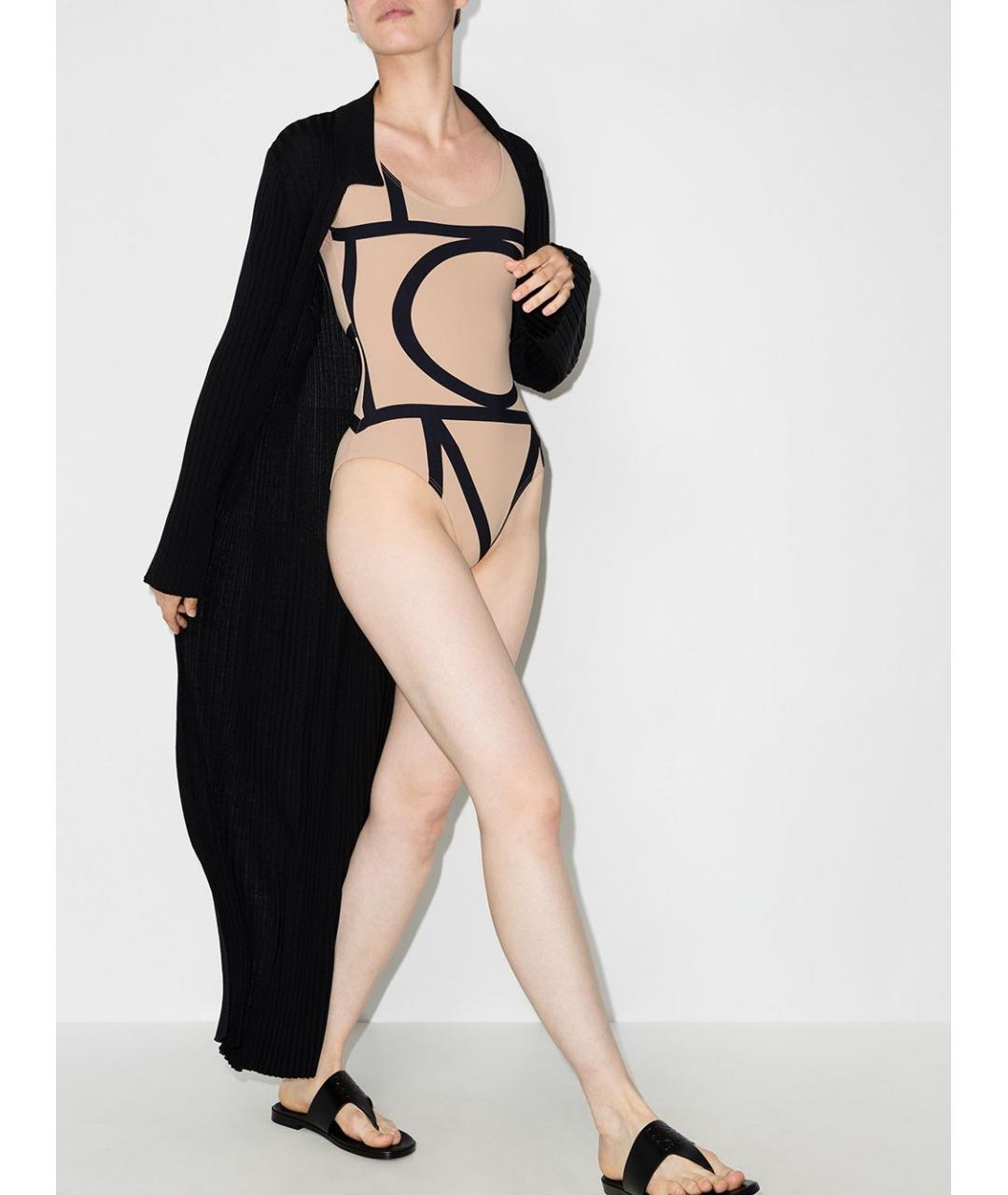 TOTEME Бежевый полиамидовый купальник, фото 4