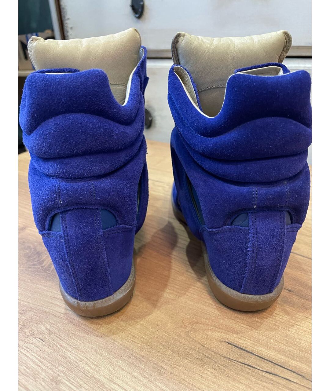 ISABEL MARANT Синие замшевые ботинки, фото 3