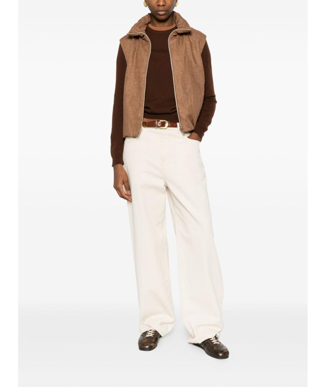 HERNO Коричневый жилет, фото 5