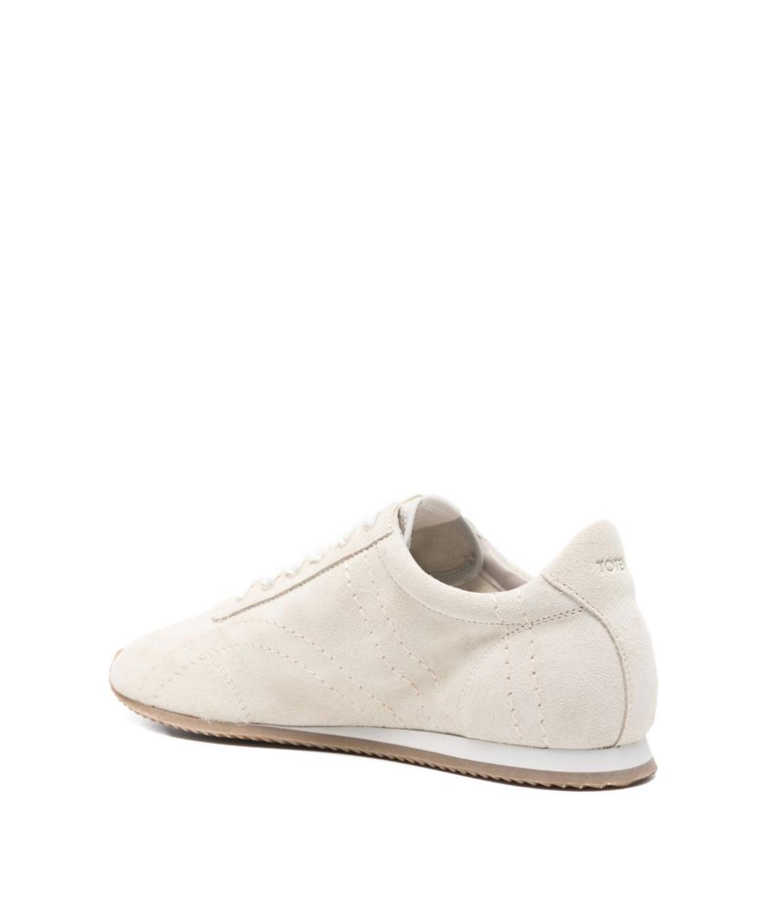 TOTEME Бежевые замшевые кроссовки, фото 2