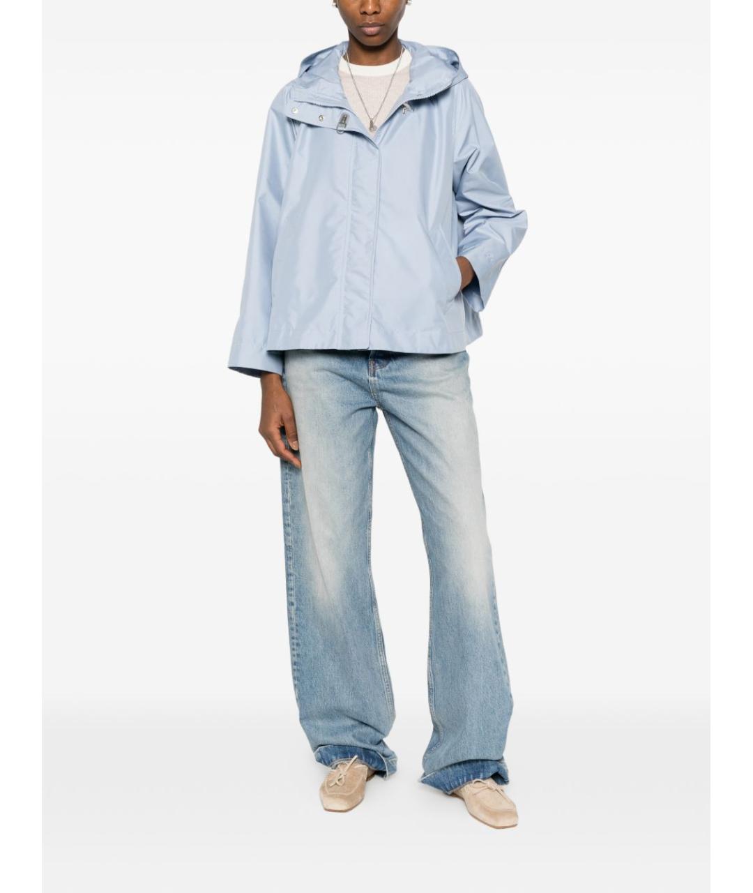 FAY Голубая полиэстеровая куртка, фото 3