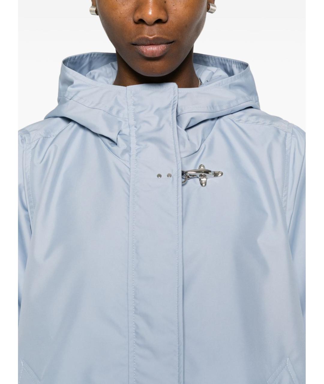 FAY Голубая полиэстеровая куртка, фото 5