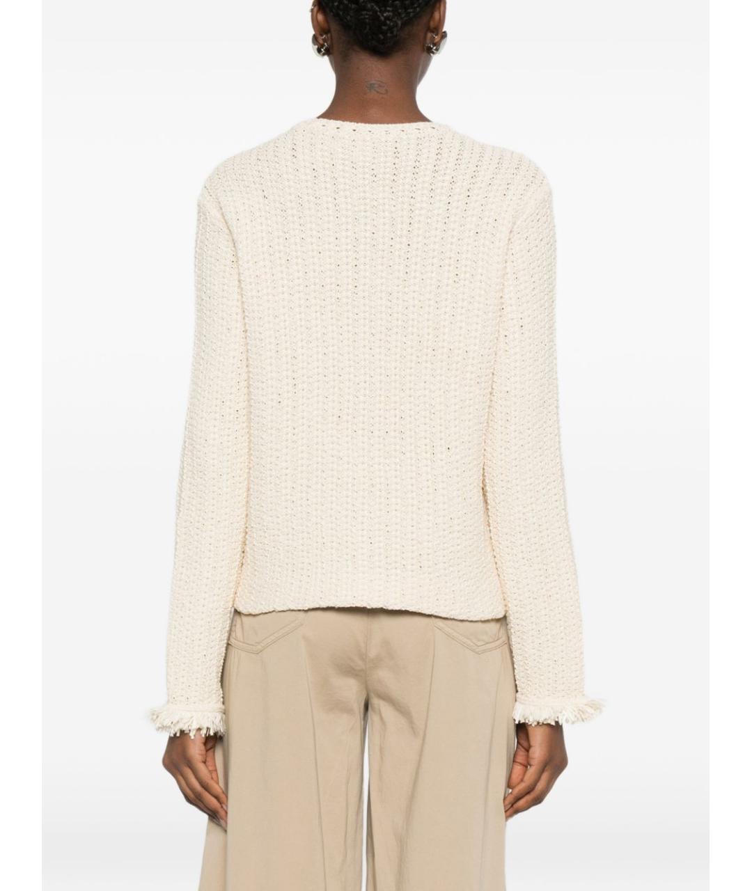 EMPORIO ARMANI Бежевый хлопковый кардиган, фото 3