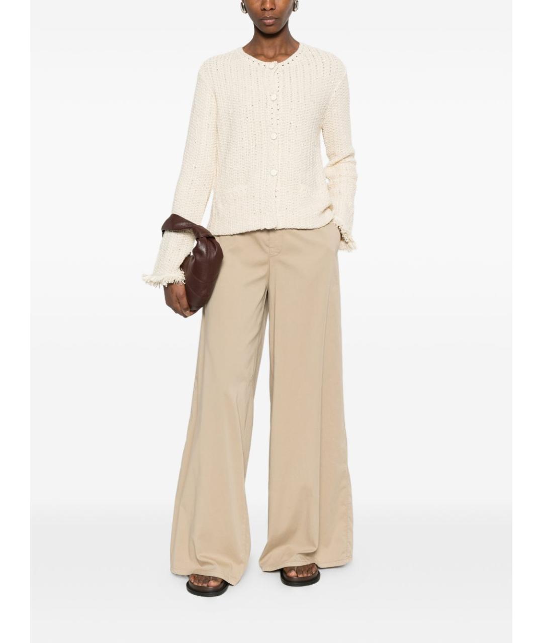 EMPORIO ARMANI Бежевый хлопковый кардиган, фото 5