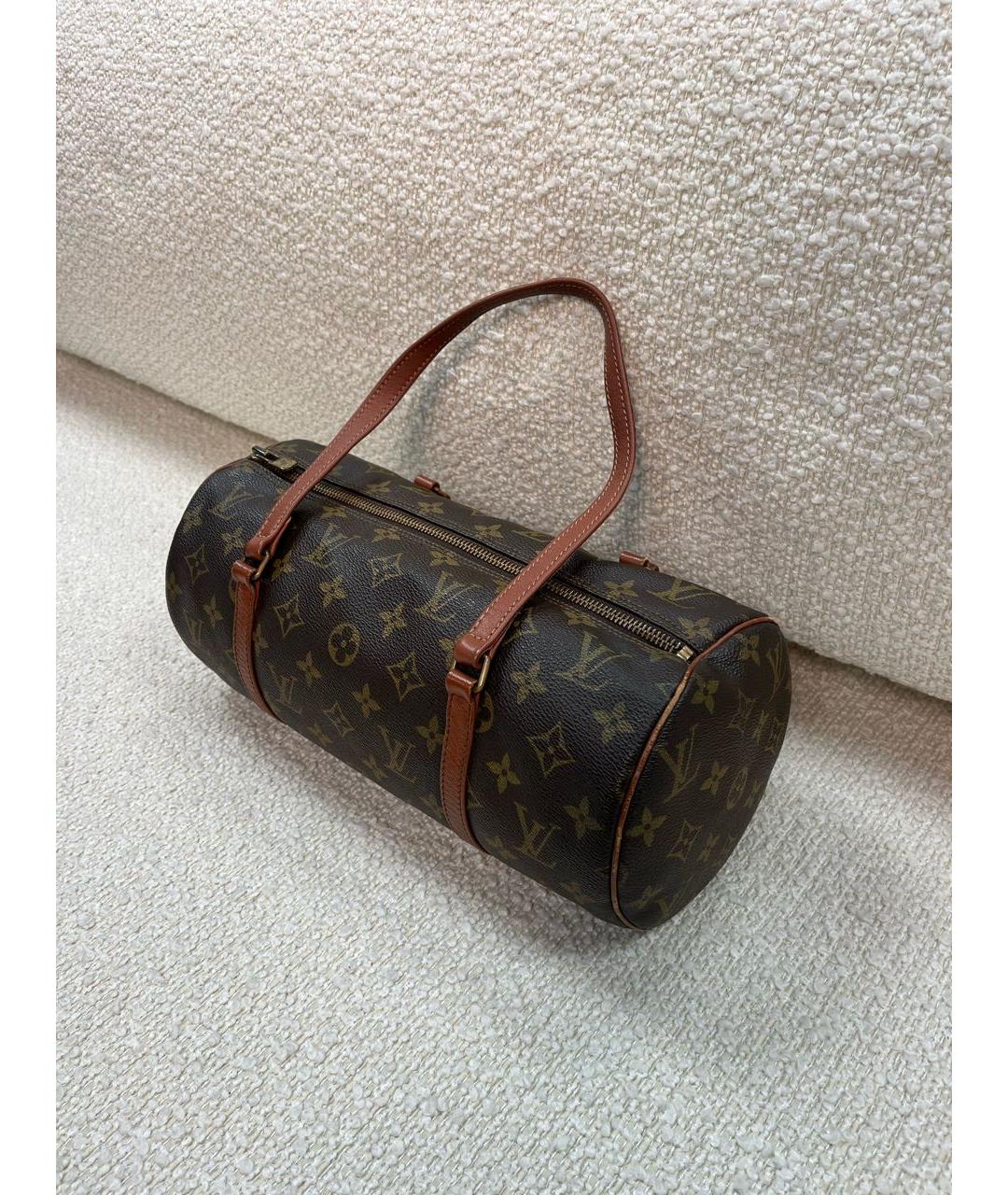 LOUIS VUITTON Коричневая сумка с короткими ручками, фото 5