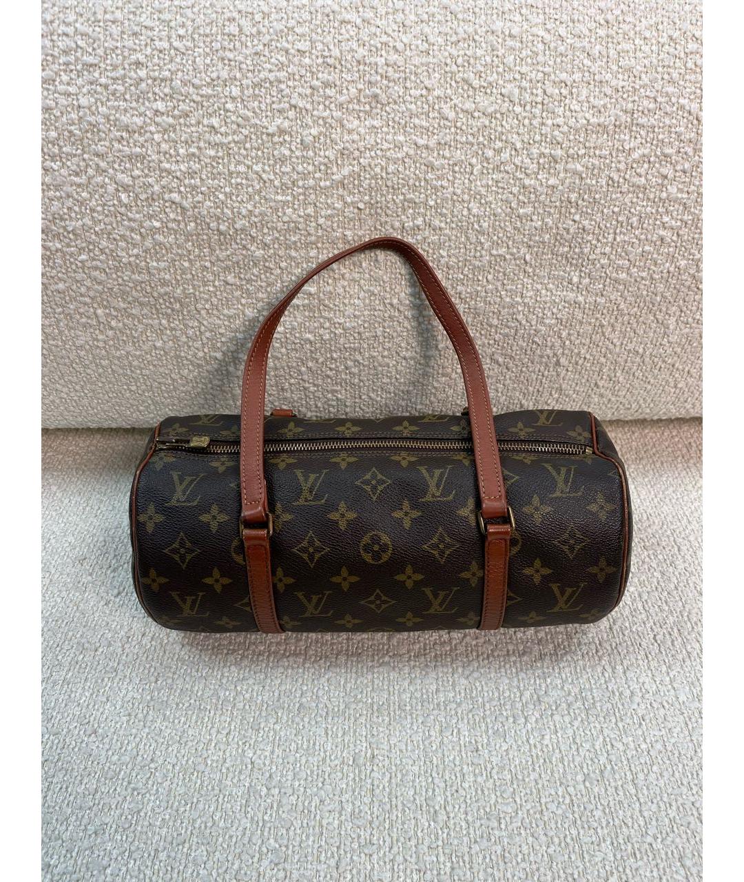 LOUIS VUITTON Коричневая сумка с короткими ручками, фото 9