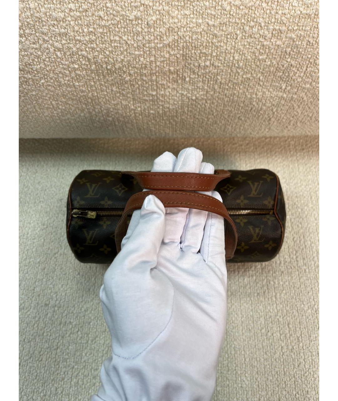 LOUIS VUITTON Коричневая сумка с короткими ручками, фото 6