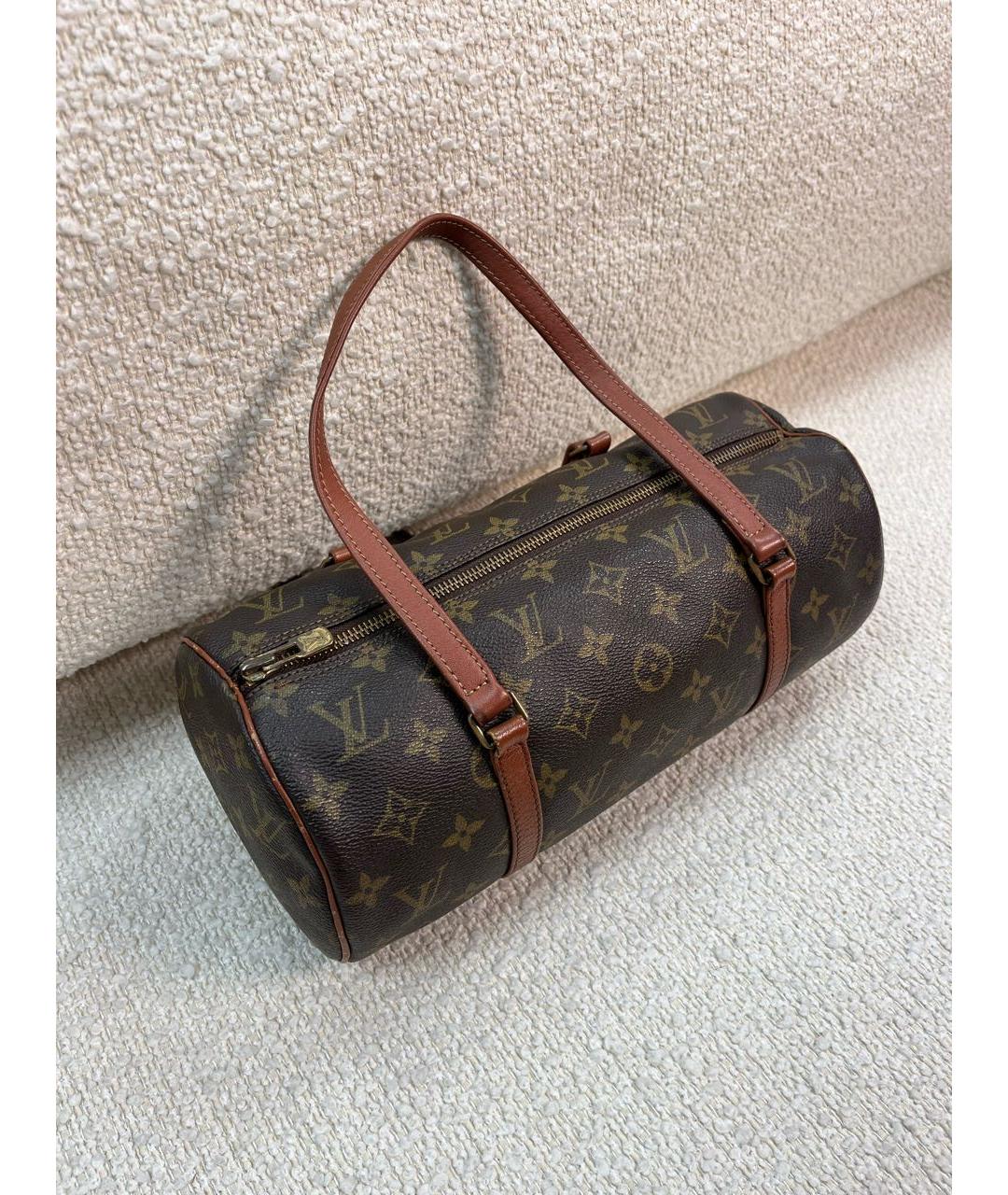 LOUIS VUITTON Коричневая сумка с короткими ручками, фото 2