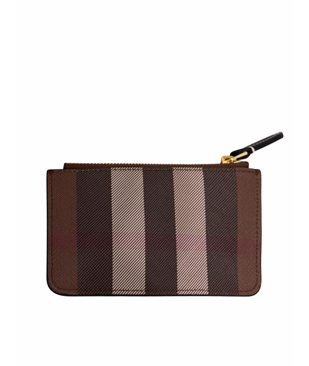 BURBERRY Коричневый кожаный кошелек, фото 1