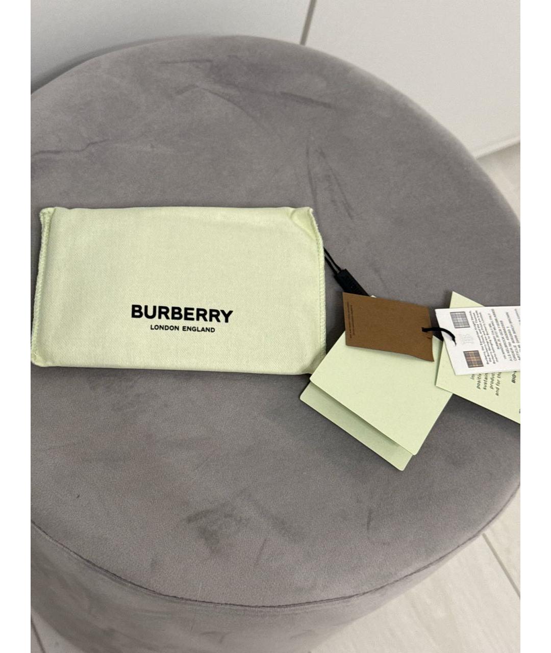 BURBERRY Коричневый кожаный кошелек, фото 3