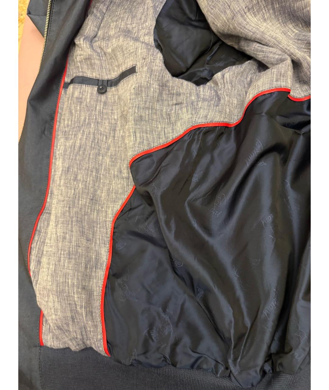 BRIONI Синяя хлопковая куртка, фото 5