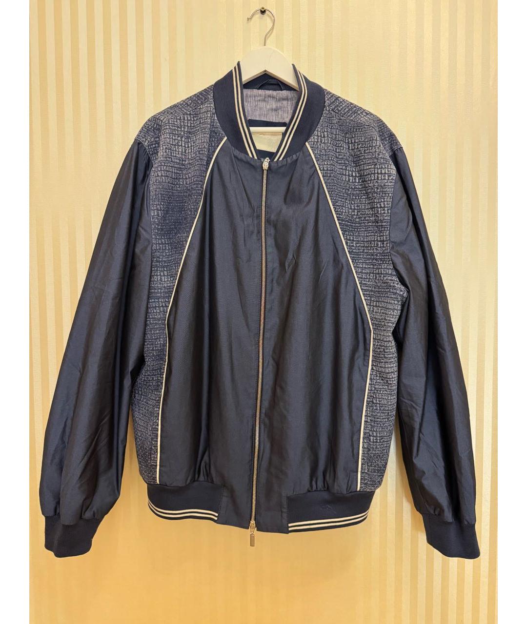 BRIONI Синяя хлопковая куртка, фото 2