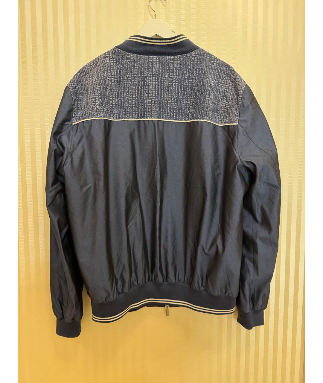 BRIONI Синяя хлопковая куртка, фото 3