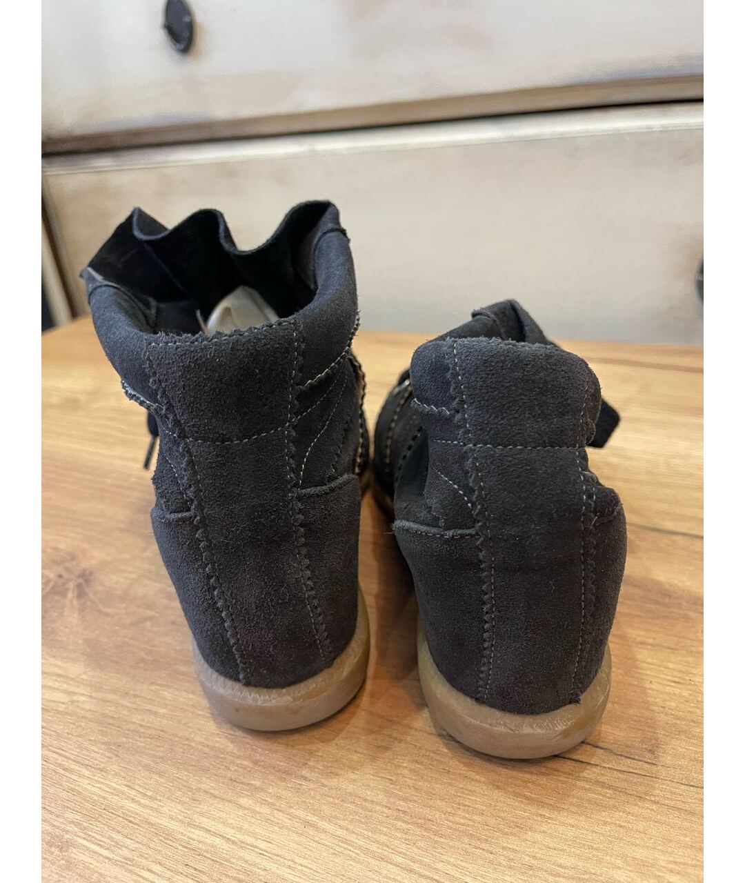 ISABEL MARANT Черные замшевые ботинки, фото 4