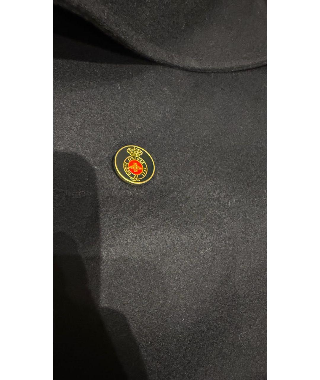 GUCCI Темно-синее шерстяное пальто, фото 5