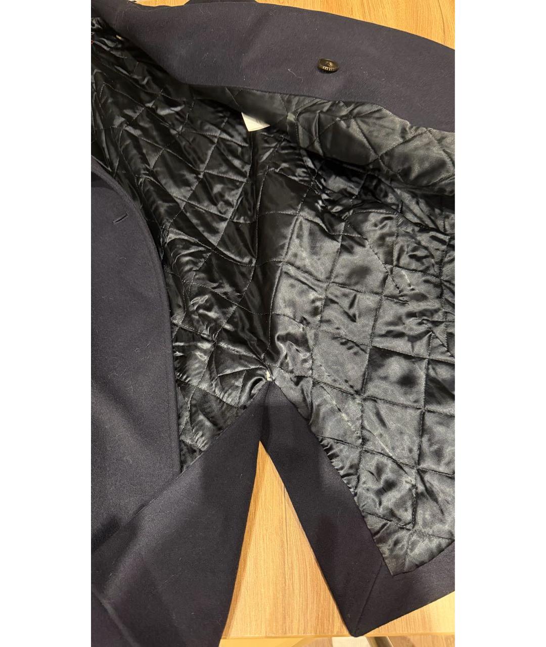 GUCCI Темно-синее шерстяное пальто, фото 6