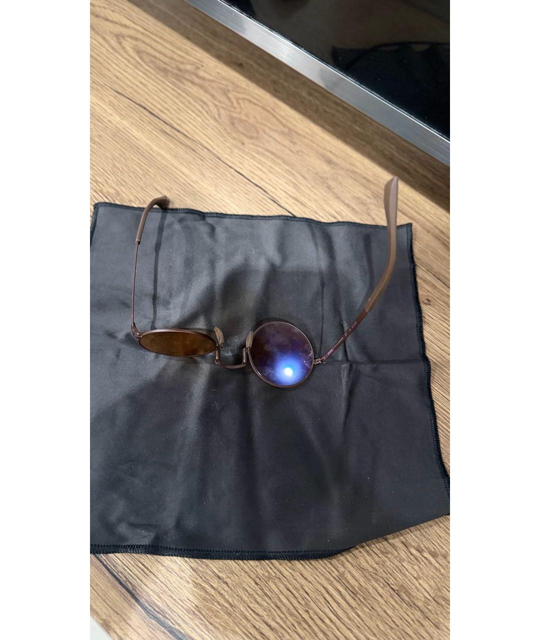 KITON Коричневые солнцезащитные очки, фото 6