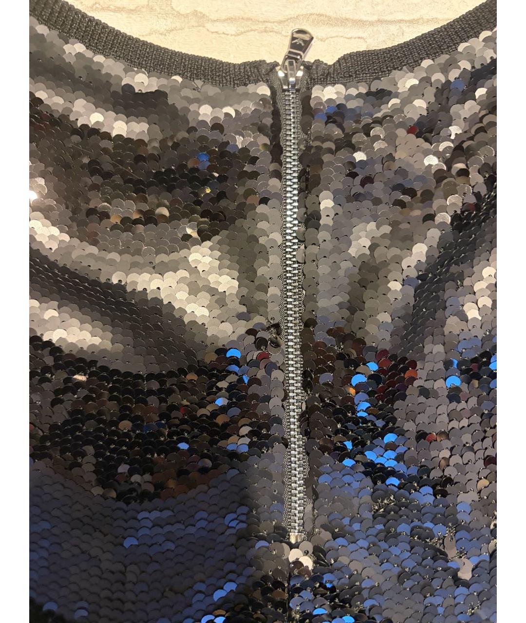 EMPORIO ARMANI Черное полиэстеровое коктейльное платье, фото 5