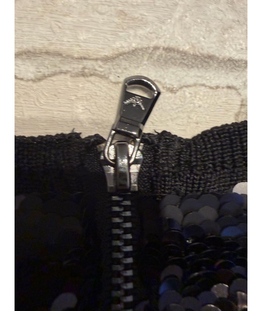 EMPORIO ARMANI Черное полиэстеровое коктейльное платье, фото 6