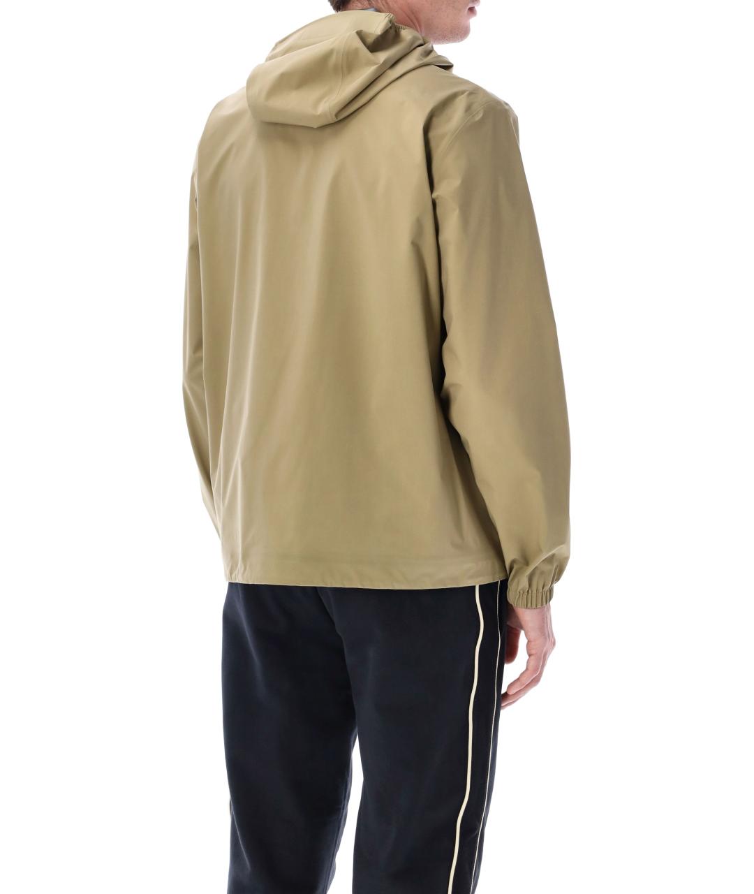 MONCLER GRENOBLE Бежевая полиамидовая куртка, фото 2