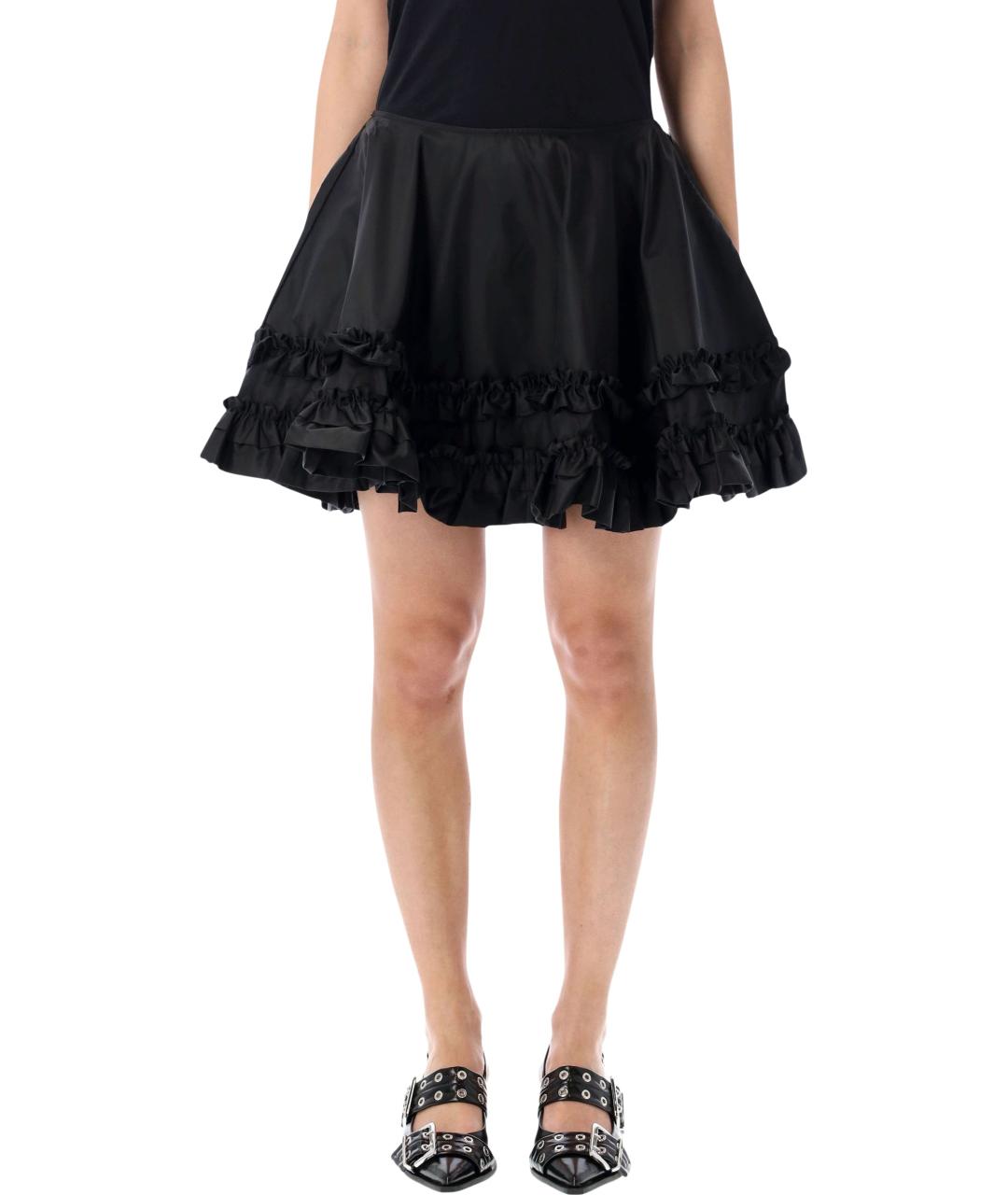 GANNI Черная юбка мини, фото 1