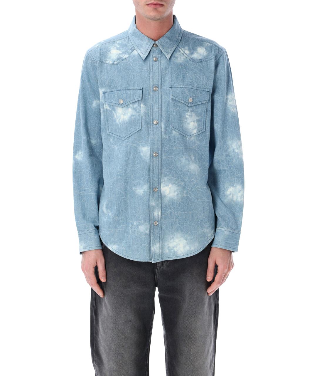 ISABEL MARANT Голубая хлопковая кэжуал рубашка, фото 1